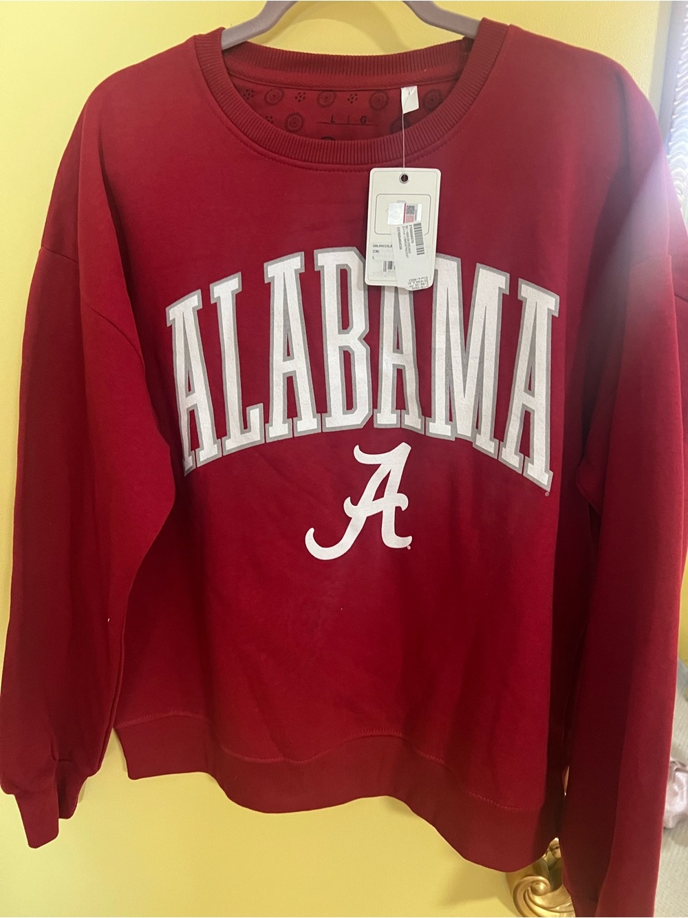 Alabama Crimson Red Crewneck Sweatshirt - Women's Sweater